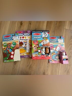 Melissa & Doug Sticker Activity Packs Sticker Wow and Water Wow *Flaw
